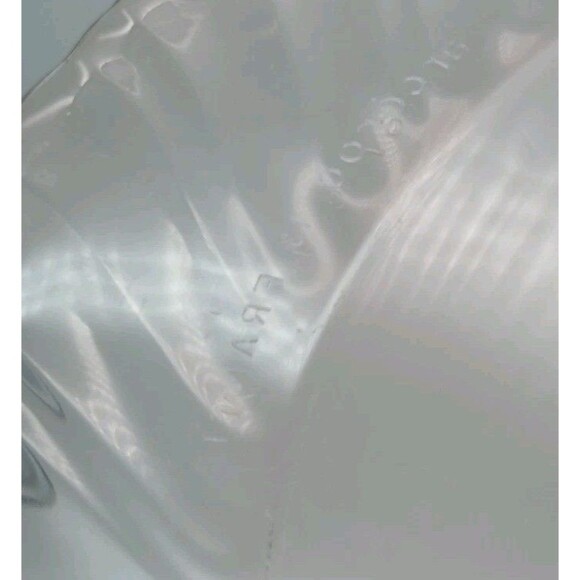 2 Glass 9" Plates Arcoroc Rosaline Pink Swirl Optic France 1980s - Picture 4 of 4